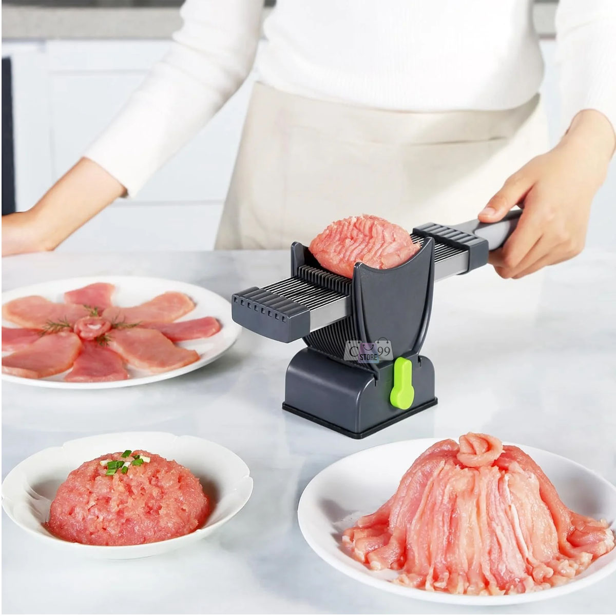 Miniatura 2 de Cortado De Carne Ajustable 2 y 4mm